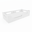 Ver imagem 2 de Cama Montessoriana Infantil 100% MDF com Estrado Madeira para Colchão 150x70cm - Branco