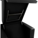 Ver imagem 2 de Sofá Cama Poltrona 1 Lugar Mx48 Marissol Corino Preto com Encosto Reclinável Loja Sheep