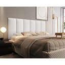 Ver imagem 2 de Cabeceira Estofada Cama Casal Julia Branco