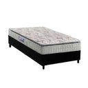 Ver imagem 1 de Conjunto Box Solteiro: Colchão Espuma Anjos D33 Orthosono One Face + Base Crc Suede Black(88x188)