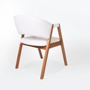 Ver mais imagens de Kit 4 Cadeiras de Jantar Estofadas em Madeira Maciça e Courino Hibisco