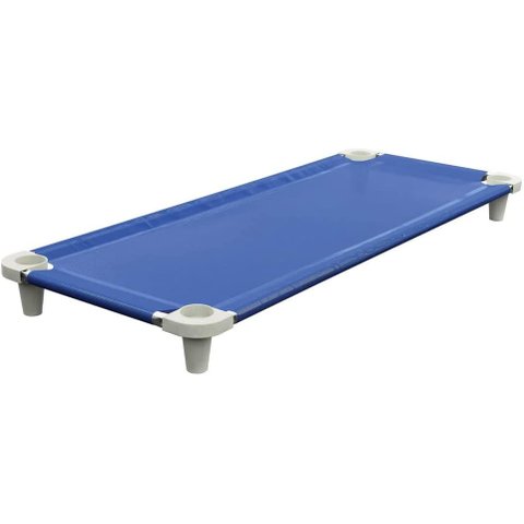 Kit com 5 Caminha empilhavel Acrimet soneca creche 713 azul