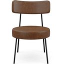 Ver imagem 6 de Kit 02 Poltronas Decorativas Para Sala De Estar Base Fixa Londres L02 Couríssimo Marrom - Lyam Lyam