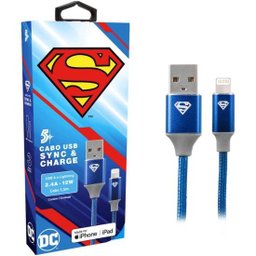Cabo USB-A Para Lightning Superman 1,5m 5+ - 1