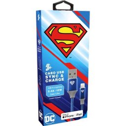Cabo USB-A Para Lightning Superman 1,5m 5+ - 3