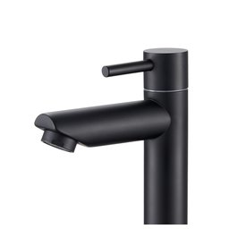 Torneira Banheiro Bica Alta Metal Inox Mesa Preta Nox19b Doan - 2