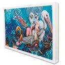 Ver imagem 1 de Quadro Decorativo Caixa Grafite Arte Tacolado Moldura Caixa 3cm Madeira sem Vidro 40 X 60cm