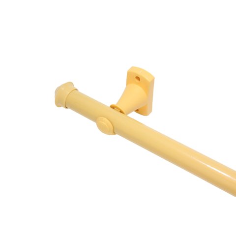 Kit Varão Para Cortina 2,50 Metros 28Mm Marfim Compacto