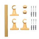 Ver imagem 2 de Kit Varão Para Cortina 2,50 Metros 28Mm Marfim Compacto