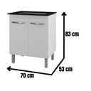 Ver imagem 4 de Balcão para Cooktop Jade 5 Bocas 2 Portas Moblis