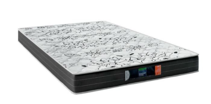 Base Box King - Tecido Sintético Marrom com Colchão Extra Firme D28 - Suporta 80Kg - 3