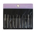 Ver imagem 1 de Kit Limas Diamantada Profissional Rifflers (Curvas) C/ 10 Peças para Lapidadora - #150