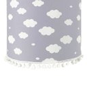 Ver imagem 2 de Lustre Tubular Pompom Nuvem Cinza Quarto Bebê Infantil Menino Menina