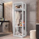 Ver imagem 1 de Multiuso Lavanderia Doha 2 Prateleiras 58cm Branco Casah