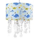 Ver imagem 1 de Lustre Tubular Cristais Fundo do Mar Quarto Bebê Infantil Menino Menina