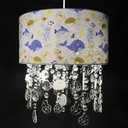 Ver imagem 4 de Lustre Tubular Cristais Fundo do Mar Quarto Bebê Infantil Menino Menina