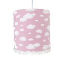 Ver imagem 1 de Lustre Tubular Pompom Nuvem Rosa Quarto Bebê Infantil Menina