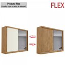 Ver imagem 5 de Guarda-Roupa Casal Creta 2 Portas 4 Gavetas 100% Mdf Amendoa/Off White - Europa Móveis