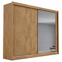 Ver imagem 6 de Guarda-Roupa Casal Creta 2 Portas 4 Gavetas 100% Mdf Amendoa/Off White - Europa Móveis