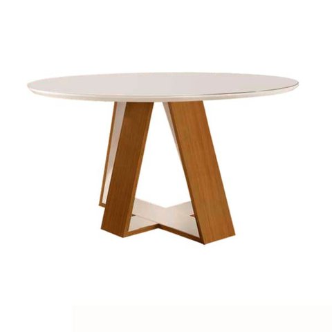 Mesa de Jantar Redonda 1,10x1,10m - Grécia - Lj Móveis