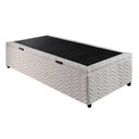 Ver imagem 4 de Cama Box Baú Solteiro Universal Tecido White (79x198x36) - Paropas