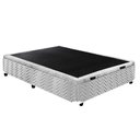 Ver imagem 5 de Cama Box Baú Solteiro Universal Tecido White (79x198x36) - Paropas