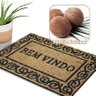 1 Tapete Porta Capacho Fibra Coco Antiderrapante 40x60 P3 - 8