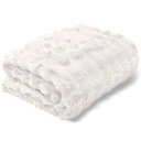 Ver imagem 3 de Manta Aspen Solteiro 1,60MX2,40m Microfibra Flannel Ultra Macia Branco Buettner