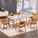 Ver imagem 2 de Kit 06 Cadeiras para Sala de Jantar Estar Living Giorgia B04 Couríssimo Whisky - Lyam Decor