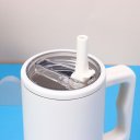 Ver imagem 4 de Copo Térmico Tr-018 1200ml Inox com Canudo, Alça, Tampa 40OZ, com Bico, Tampa Transparente:Branco