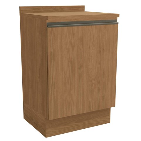 Armário de Cozinha Balcão 1 Porta 60cm com Tampo G742 Maxxi Canela Kappesberg