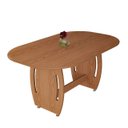 Ver imagem 1 de Mesa de Jantar para 6 Cadeiras Oval em Mdf Estrutura Robusta e Elegante:nature
