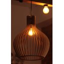 Ver imagem 2 de Luminária Teto tipo Pendente em MDF - Completa - Cor: Marrom