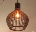 Ver imagem 1 de Luminária Teto tipo Pendente em MDF - Completa - Cor: Marrom