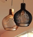 Ver imagem 4 de Luminária Teto tipo Pendente em MDF - Completa - Cor: Marrom