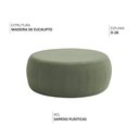 Ver imagem 3 de Puff Decorativo Redondo Golf 105x105cm Poliéster Verde - Nexta Casa