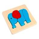 Ver imagem 1 de Quebra Cabeça De Madeira - Elefante - Tkg011 - Tooky Toy