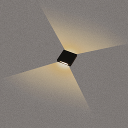 Balizador de Solo Led Taschibra Flat 2 Fachos Preto Bivolt - 2