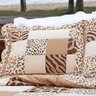Colcha de Solteiro Artezania Patchwork Leopardo Corttex - 3