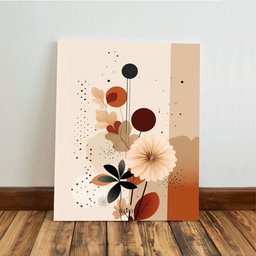 Kit3 Quadro Decorativo Arte Moderna Casa Luxo Sala Boho Flor 28x20 - 7
