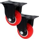 Ver imagem 1 de Kit 2 Rodas Rodinhas Rodizio Reforçado Anti Risco de 75x32mm