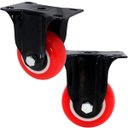 Ver imagem 2 de Kit 2 Rodas Rodinhas Rodizio Reforçado Anti Risco de 75x32mm