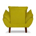 Ver imagem 2 de Mini Poltrona Cadeira Opala Infantil de Criança Suede Amarelo