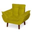 Ver imagem 4 de Mini Poltrona Cadeira Opala Infantil de Criança Suede Amarelo