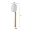Ver imagem 3 de Arandela de Parede Led Lolli 3000k 5w Bivolt 44xø17cm Metal e Policarbonato Ouro Champanhe - Nordeco
