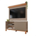 Ver imagem 3 de Bancada Rack com Painel para TV Jace até 45" 136cm MDF-MDP Amadeirado Caemmun Móveis
