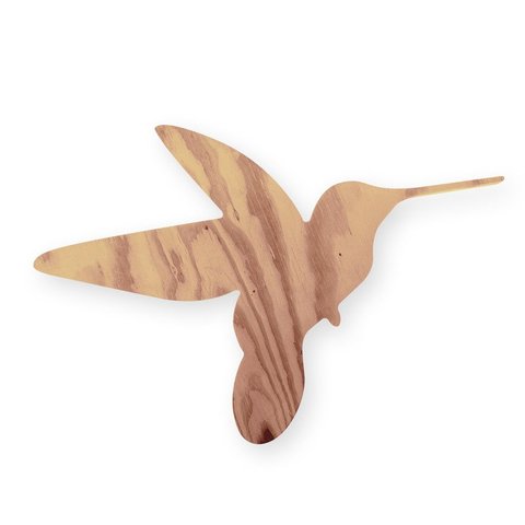 Quadro Placa Beija-flor em Mdf para Pintura Jardim Decoração