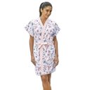 Ver imagem 1 de Roupao Aveludado Adulto Curto Estampado Luau G