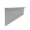 Ver imagem 1 de Perfil Rodapé Embutido, Mod "l", Alumínio Epóxi Cinza Fosco , 13 X 30 X 3000 Mm