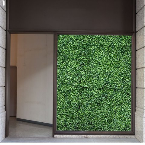 Kit 5 Painéis Decorativos de Plantas Artificiais para Parede Verde com UV
